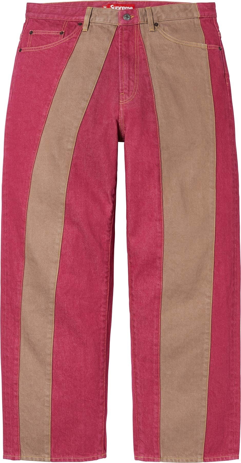 Paneled Stripe Baggy Jean view 8